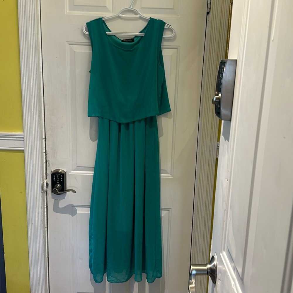 Maxi Dress - Two Piece Effect / Sheer and Elongated